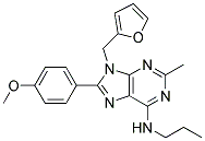9-((FURAN-2-YL)METHYL)-8-(4-METHOXYPHENYL)-2-METHYL-N-PROPYL-9H-PURIN-6-AMINE 结构式