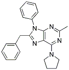 8-BENZYL-2-METHYL-9-PHENYL-6-(PYRROLIDIN-1-YL)-9H-PURINE 结构式