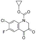 7-CHLORO-1-CYCLOPROPYL-6-FLUORO-1,4DIHYDRO-4-OXO-3-QUINOLONECYRBOXYLIC ACID 结构式