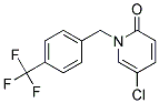 5-CHLORO-1-[4-(TRIFLUOROMETHYL)BENZYL]PYRID-2-ONE 结构式