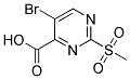 2-甲基磺酰基-5-溴嘧啶-4-羧酸 结构式