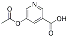 5-ACETOXYPYRIDINE-3-CARBOXYLIC ACID 结构式