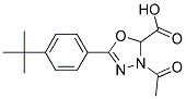 5-(4-叔丁基苯)-3-乙酰基-2,3-二氢-1,3,4-恶二唑-2-甲酸 结构式