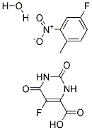 4-FLUORO-2-NITROTOLUENE 5-FLUOROOROTIC ACID MONOHYDRATE 结构式