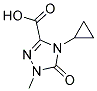 4-CYCLOPROPYL-1-METHYL-5-OXO-1,5-DIHYDRO-4H-1,2,4-TRIAZOL-3-CARBOXYLIC ACID 结构式