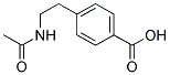 4-[2-(N-ACETYLAMINO)ETHYL]BENZOIC ACID 结构式