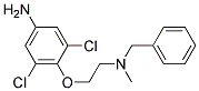 4-(2-(N-BENZYL-N-METHYLAMINO)ETHOXY)-3,5-DICHLOROBENZENAMINE 结构式