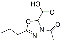 3-ACETYL-2,3-DIHYDRO-5-PROPYL-1,3,4-OXADIAZOLE-2-CARBOXYLIC ACID 结构式