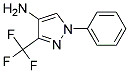 1-苯基-3-三氟甲基-1H-吡唑-4-胺 结构式