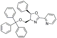 (4S,5R)-2-[4,5-DIHYDRO-5-PHENYL-4- [(TRIPHENYLMETHOXY)-METHYL]-2-OXAZOLYL] PYRIDINE, 结构式