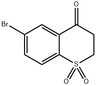 6-溴-2,3-二氢硫色烯-1,1-二氧化物-4-酮 结构式