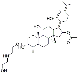 DIETHANOLAMINE FUSIDATE 结构式