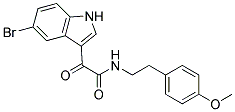 N1-(4-METHOXYPHENETHYL)-2-(5-BROMO-1H-INDOL-3-YL)-2-OXOACETAMIDE, TECH 结构式