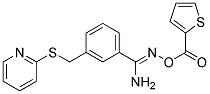 01-(2-噻吩基羰基)-3-[(2-硫代吡啶基)甲基]苯-1-羰基亚胺 结构式