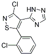 3-CHLORO-5-(2-CHLOROPHENYL)-4-(1H-1,2,4-TRIAZOL-5-YL)ISOTHIAZOLE, TECH 结构式