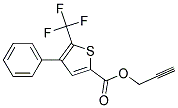 PROP-2-YNYL 4-PHENYL-5-(TRIFLUOROMETHYL)THIOPHENE-2-CARBOXYLATE, TECH 结构式