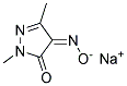 SODIUM 1,3-DIMETHYL-4-(OXIDOIMINO)-5-OXO-4,5-DIHYDRO-1H-PYRAZOLE, TECH 结构式
