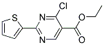 ETHYL 4-CHLORO-2-(2-THIENYL)PYRIMIDINE-5-CARBOXYLATE, TECH 结构式