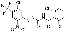 N1-(2,6-DICHLOROBENZOYL)-2-[5-CHLORO-2-NITRO-4-(TRIFLUOROMETHYL)PHENYL]-2-M ETHYLHYDRAZINE-1-CARBOXAMIDE 结构式