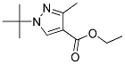 ETHYL 1-(TERT-BUTYL)-3-METHYL-1H-PYRAZOLE-4-CARBOXYLATE 结构式