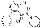 N4-[3-CHLORO-5-(2-CHLOROPHENYL)ISOTHIAZOL-4-YL]MORPHOLINE-4-CARBOXAMIDE 结构式