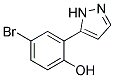 5-(5-BROMO-2-HYDROXYPHENYL)PYRAZOLE 结构式