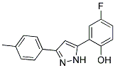 4-FLUORO-2-[3-(4-METHYLPHENYL)-1H-PYRAZOL-5-YL]PHENOL 结构式