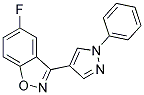 5-FLUORO-3-(1-PHENYL-1H-PYRAZOL-4-YL)BENZO[D]-ISOXAZOLE 结构式