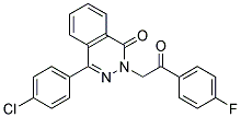 4-(4-CHLORO-PHENYL)-2-[2-(4-FLUORO-PHENYL)-2-OXO-ETHYL]-2H-PHTHALAZIN-1-ONE 结构式