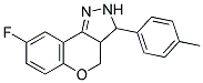 8-FLUORO-3-P-TOLYL-2,3,3A,4-TETRAHYDROCHROMENO-[4,3-C]PYRAZOLE 结构式