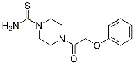 4-(2-PHENOXY-ACETYL)-PIPERAZINE-1-CARBOTHIOIC ACIDAMIDE 结构式