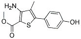 METHYL 3-AMINO-4-METHYL-5-(4-HYDROXYPHENYL)THIOPHENE-2-CARBOXYLATE 结构式