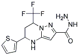 5-THIOPHEN-2-YL-7-TRIFLUOROMETHYL-4,5,6,7-TETRAHYDRO-PYRAZOLO[1,5- A ]PYRIMIDINE-2-CARBOXYLIC ACID HYDRAZIDE 结构式