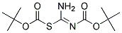 BIS(T-BUTOXYCARBONYL)THIOPSEUDOUREA 结构式