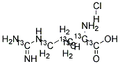 L-ARGININE-13C6 HCL 98 ATOM% 13 结构式