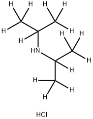 N,N-DIISOPROPYLAMINE-D14, HYDROCHLORIDE 结构式