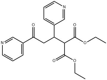 ETHYL 2-CARBOETHOXY-5-OXO-3,5-DI(3-PYRIDYL)PENTANOATE 结构式