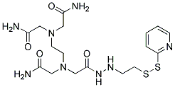 N-[S-(2-PYRIDYLTHIO)CYSTEAMINYL]ETHYLENEDIAMINE-N,N,N',N'-TETRAACETIC ACID, MONOAMIDE, TECHNICAL GRAD 结构式