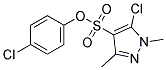 4-CHLOROPHENYL 5-CHLORO-1,3-DIMETHYL-1H-PYRAZOLE-4-SULPHONATE 结构式