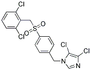 4,5-DICHLORO-1-{4-[(2,6-DICHLOROBENZYL)SULPHONYL]BENZYL}-1H-IMIDAZOLE 结构式