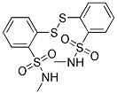 N1-METHYL-2-({2-[(METHYLAMINO)SULPHONYL]PHENYL}DITHIO)BENZENE-1-SULPHONAMIDE 结构式