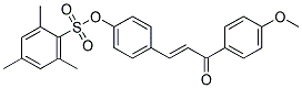 4-[3-(4-Methoxyphenyl)-3-oxoprop-1-enyl]phenyl 2,4,6-trimethylbenzene-1-sulphonate 结构式
