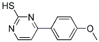 4-(4-METHOXYPHENYL)PYRIMIDINE-2-THIOL 95+% 结构式