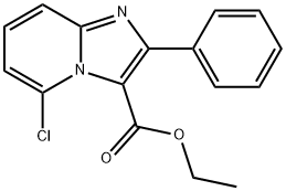 ETHYL 5-CHLORO-2-PHENYLIMIDAZO[1,2-A]PYRIDINE-3-CARBOXYLATE 结构式