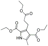 DIETHYL 3-(2-ETHOXY-CARBONYLETHYL)-5-METHYLPYRROLE-2,4-DICARBOXYLAT 结构式