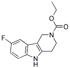 ETHYL 8-FLUORO-1,3,4,5-TETRAHYDRO-2H-PYRIDO[4,3-B]INDOLE-2-CARBOXYLAT 结构式