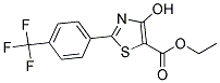 ETHYL 4-HYDROXY-2-[4-(TRIFLUOROMETHYL)PHENYL]THIAZOLE-5-CARBOXYLAT 结构式