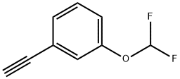 3-(二氟甲氧基)苯乙炔 结构式