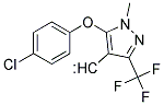 [5-(4-CHLOROPHENOXY)-1-METHYL-3-(TRIFLUOROMETHYL)-1H-PYRAZOL-4-YL]METHANO 结构式