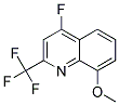 4-FLUORO-8-METHOXY-2-(TRIFLUOROMETHYL)QUINOLIN 结构式